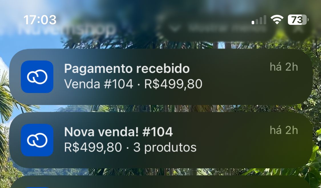 Central de notificações